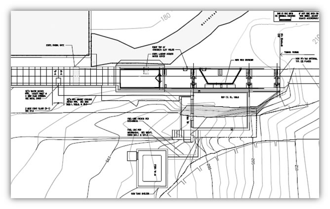 Castile Falls fishawy with video monitoring design